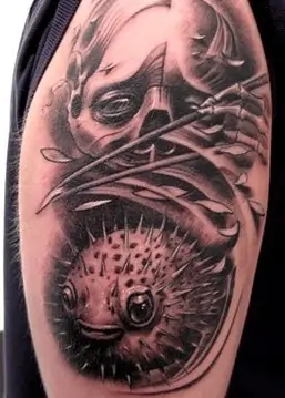 Trending Puffer Fish Tattoo Idea