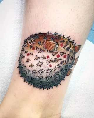 Trending Puffer Fish Tattoo Idea