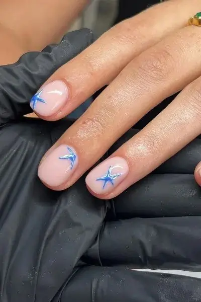 50+ Starfish Nail Art Design Ideas