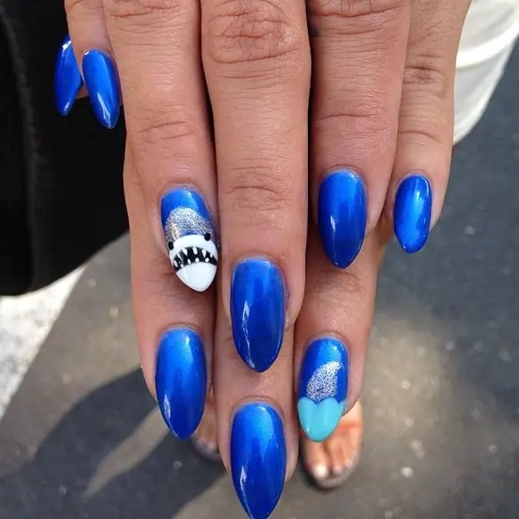 50+ Shark Nail Art Design Ideas