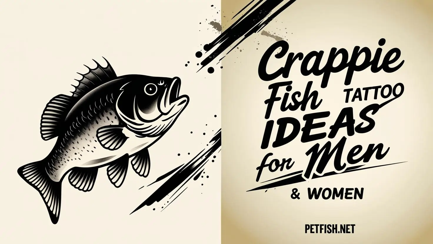 Crappie Fish Tattoo Ideas for Men & Women