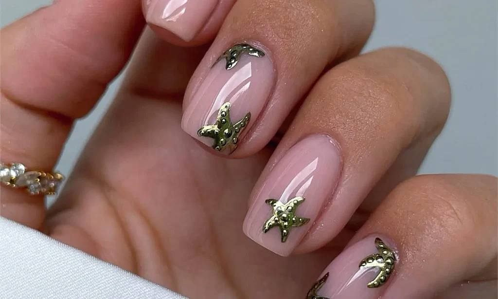 50+ Starfish Nail Art Design Ideas