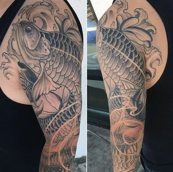 Arowana Fish Tattoo Ideas for Men & Women