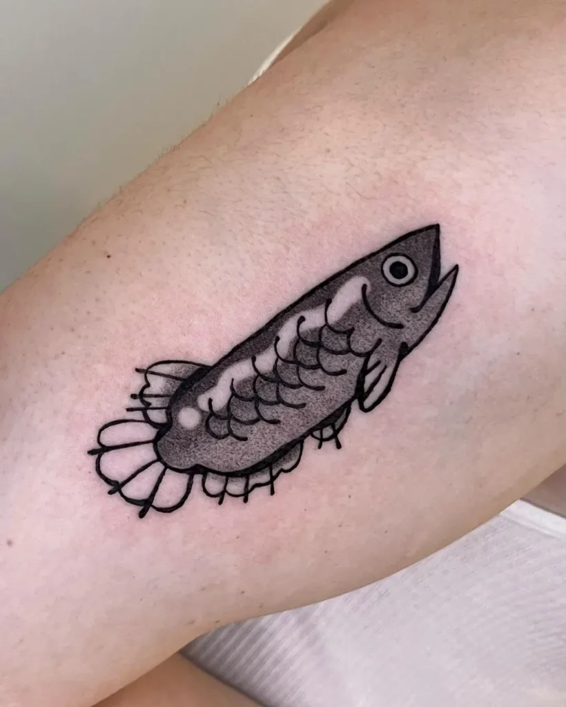 Arowana Fish Tattoo Ideas for Men & Women