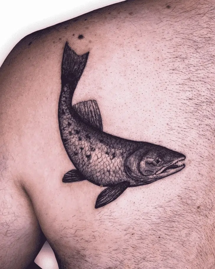 Salmon Fish Tattoo Ideas for Men & Women