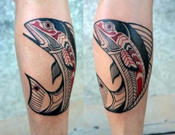 Salmon Fish Tattoo Ideas for Men & Women